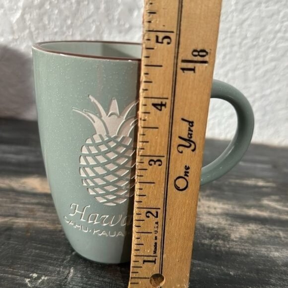 Hawaii Etched Mug With Pineapple Design 16oz - Picture 5 of 6